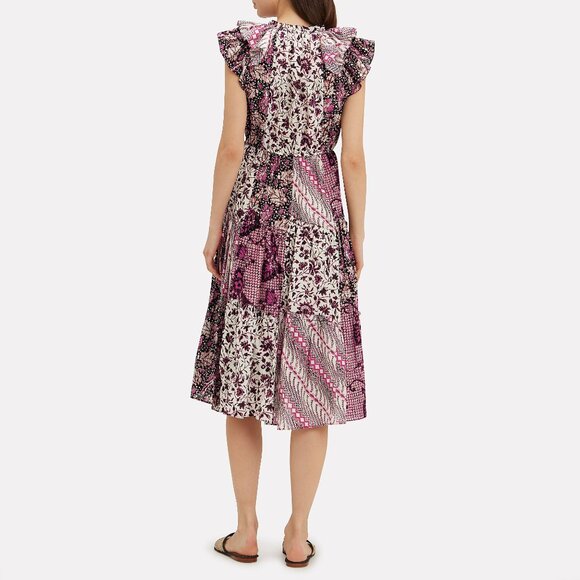 Ulla Johnson "Asis" Patchwork Printed Dress, size 4 - Picture 2 of 14